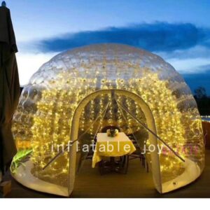 free air ship to door!6m diameter Inflatable Event Tent,Outdoor Inflatable bubble Tent,clear Inflatable dome tent 1