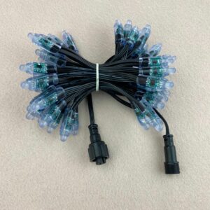 FREE SHIPPING/1000pcs 50ct/4 inches/DC12V WS2811/regulated bullet led pixel nodes,18awg all BLACK wire;IP68;13.5mm/xConnect 1