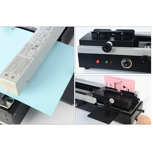 A4 Size Hot Melt Glue Binding Machine 460A Binding Length 32cm Office Home Automatic Heating Hot Melt Bookbinding Machine Binder 6