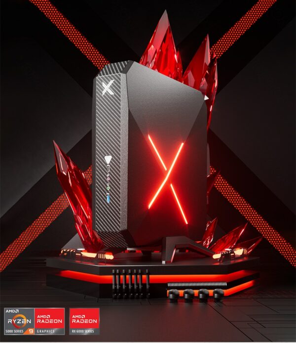 New Launched Gaming PC AMD Ryzen 9 5900HX RTX3060 RX 6600M RX 6500XT 2*DDR4 M.2 NVMe SSD 2.5G LAN Desktop Tower Computer WiFi 6E 1