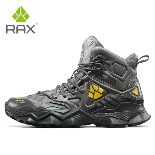 RAX Men Outdoor Trekking Shoes Lightweight Breatheable LeatherMen Waterproof Hiking Shoes Antiskid Mountain Climbing Sneakers 3