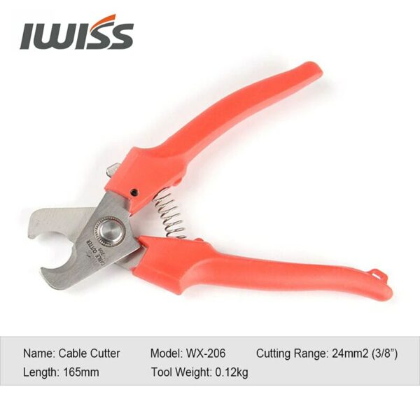 IWISS KIT-2546S Solar Crimping Crimper Plier Tool Kit with Stripper, Cutter, Spanners and Dies for Crimp 2.5/4/6mm2 4