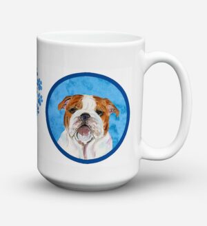 Bulldog English Dishwasher Safe Microwavable Ceramic Coffee Mug 15 ounce SS4760