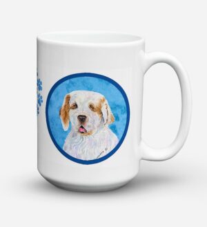 Clumber Spaniel Dishwasher Safe Microwavable Ceramic Coffee Mug 15 ounce SS4776