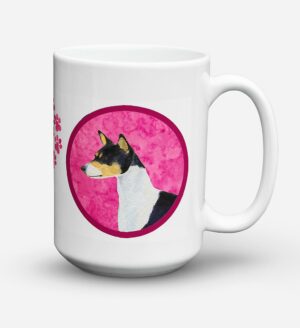 Basenji Dishwasher Safe Microwavable Ceramic Coffee Mug 15 ounce SS4790