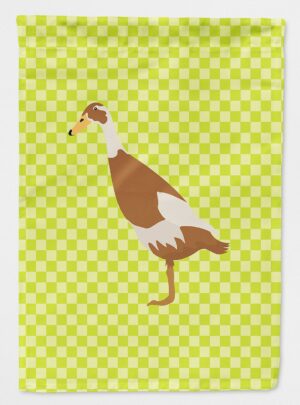 Carolines Treasures BB7691GF Indian Runner Duck Green Flag Garden Size