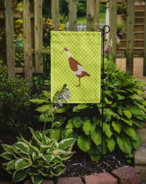 Carolines Treasures BB7691GF Indian Runner Duck Green Flag Garden Size