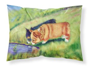 Carolines Treasures 7292PILLOWCASE Corgi Moisture wicking Fabric standard pillo