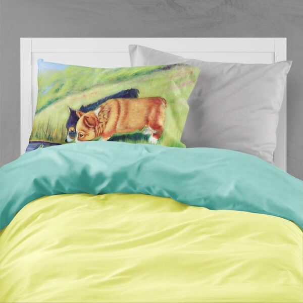 Carolines Treasures 7292PILLOWCASE Corgi Moisture wicking Fabric standard pillo