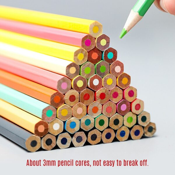 12 Colored Pencils Set SKYGLORY Pre-Sharpened Oil Color Pencils with Metal Storage Case Art Supplies for Children Students 1