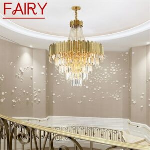 FAIRY Chandelier Gold Pendant Lamp Fixtures Postmodern LED Light for Home Living Dining Room Villa 1