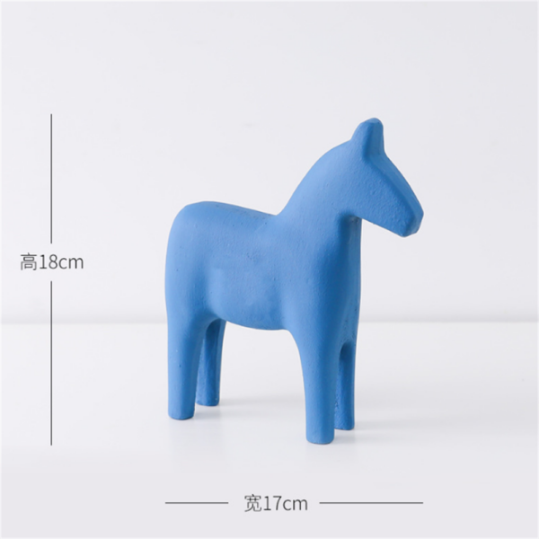 Universal Modern Wooden Horse Cute Peripheral Desktop Crafts Mini Ornament Home  Office Desk Decoration Accessories Toys Gifts 6