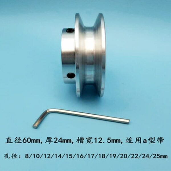 V-belt Pulley Single Sslot A-Type Pulley Motor Motor Belt Drive Pulley A-Type Triangle Belt Pulley 3