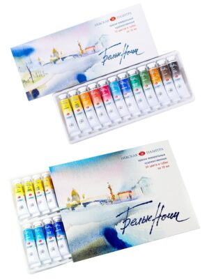 WHITE NIGHTS artist watercolor paint professional tubular acuarela set 12 colors 24 colors painting art supplies 1