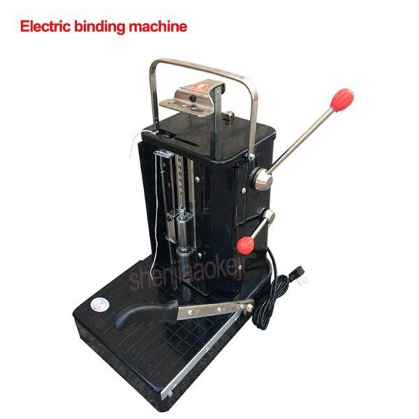 YG-DS automatic threading three-hole bill file punching machine Electric binding machine Financial voucher bookbinding machine 1