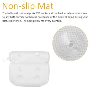 SPA Bath Pillow with Suction Cups Neck and Back Support Headrest Pillow Thickened for Home Hot Tub Bathroom Cushion Accersories 2