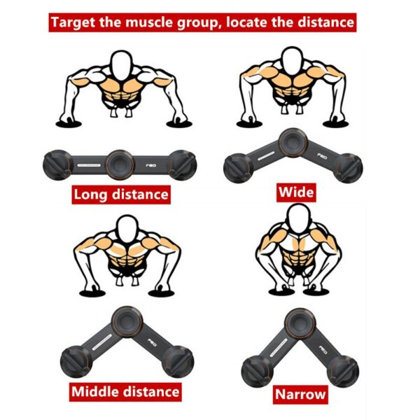 FED New Push-Up training Board 60 training modes Workout Fitness Gym Equipment Push Up Stand for Abdominal 5