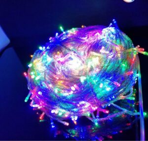 10pcs 600 LED 100M String Fairy Lights Christmas Xmas Garland Decoration Wedding Party Decoration Red Blue White Yellow Pink 1