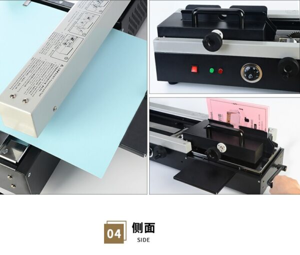 A4 Size Hot Melt Glue Binding Machine 460A Binding Length 32cm Office Home Automatic Heating Hot Melt Bookbinding Machine Binder 4