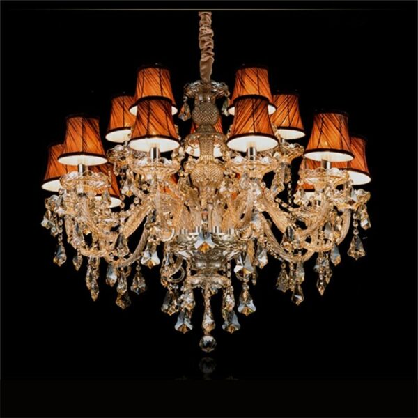 Hongcui American Style Chandelier Lamp LED Pendant Candle Hanging Light Luxury Fixtures for Home Decor Villa Hall 3