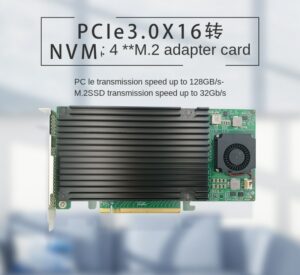 4-port M.2 adapter card NVMe SSD expansion card PCIe3.0X16 to four-port solid-state PLX8747 master 1