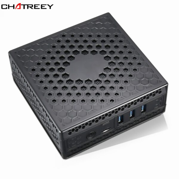 Chatreey AC1-Z Fanless Mini PC Intel Celeron Quad core J4125 Desktop Mini Computer windows 10/ linux Support windows 11 1