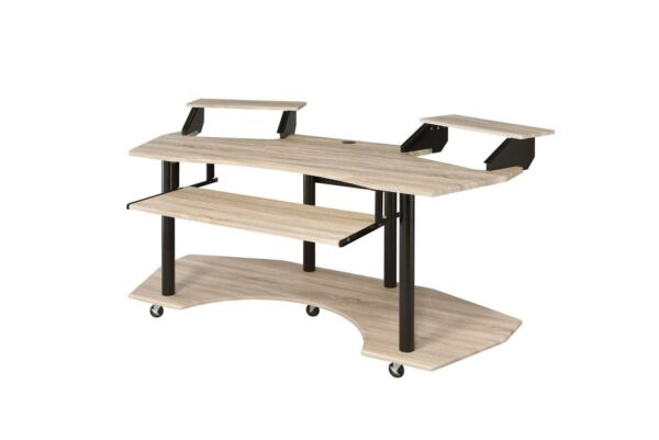 Eleazar Computer Desk, Natural Oak 92892 5