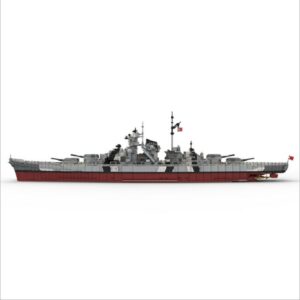 New 7164PCS WW2 German Bismarck Battleship Cruiser Model World Military Toys for Kids Weapon Building Blocks Bricks Gifts Boys 2