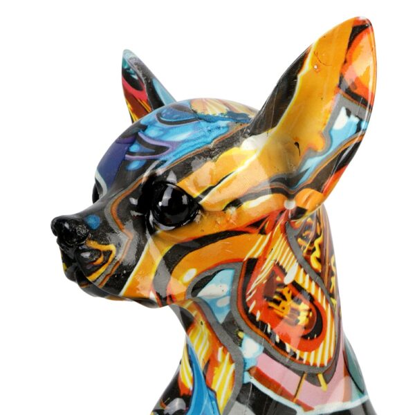 Resin Crafts Simple Creative Painted Graffiti Color Dog Decorations Home Wine Cabinet Office Living Room Decorations 3