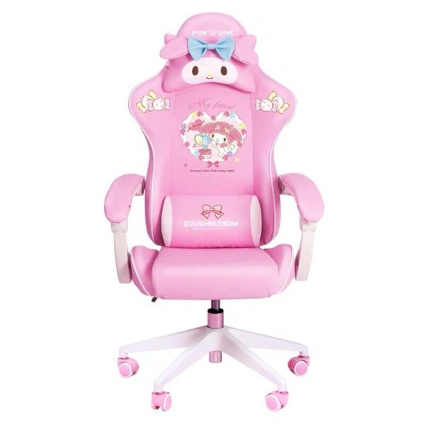 New high quality WCG gaming chair girls cute cartoon computer armchair office home swivel massage chair lifting adjustable chair 3