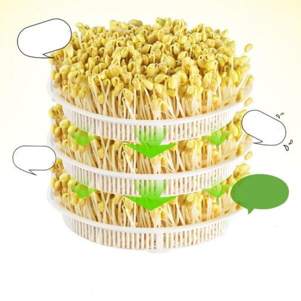 3-Layer 220V Multifunctional Electric Bean Sprouts Machine Healthy DIY Bean Sprouts Cultivation Seeds Growing Machine 5