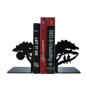 A pair Creative Metal Bookend Shelf Bookend Holder Office Supplies Home Decoration Book Stand 2