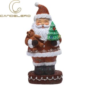 Christmas Statue Santa Claus Resin Christmas Sculptures For Living Room Ornaments For Home Office Desk Decoration Gingerbread 1