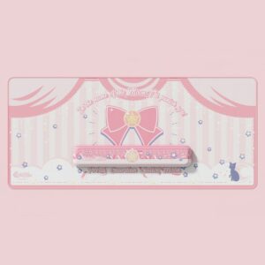 Pink Oversized Mouse Pad Keyboard Pad Hand Support Wrist Rest Girl Cute Desk Mat Office Gaming Accessories Students Writing Pad 1