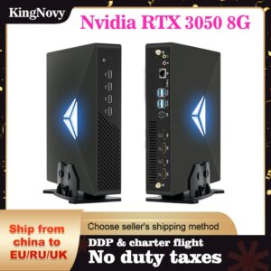 KingNovy New Gaming PC MV200 Nvidia RTX3050 8G GDDR6 Intel Core i9 i7 i5 2*DDR4 M.2 NVMe SSD Desktop Computer Windows 11 AC WiFi 1