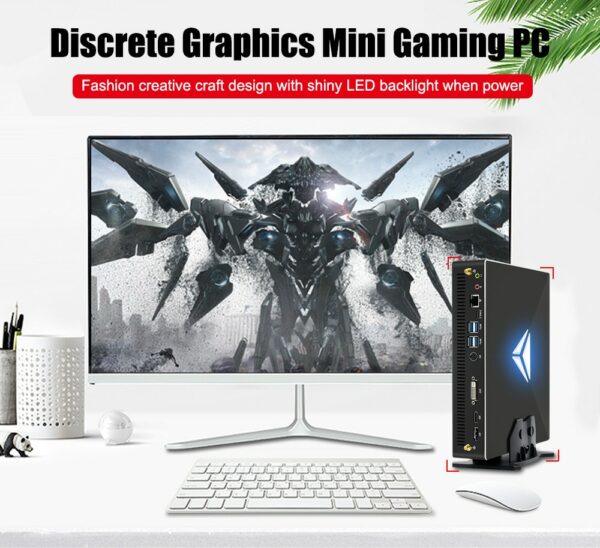 Mini PC Gamer Intel Core I9 10900F I7 10700F Nvidia GTX 1650 32GB RAM 1TB SSD Windows 10 Pro Gaming Desktop Dual Band AC WIFI 2