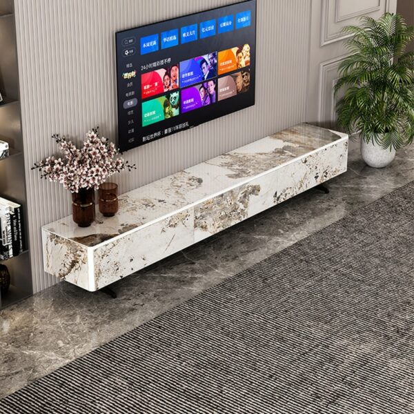 Glossy Coffee Table Personalized Creative Marble Coffee Table Postmodern New Sintered Stone Tea Table 3