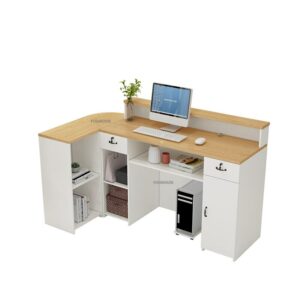 Modern Simple Women's Clothing Store Barber Shop Reception Counter Cashier Desk Commercial Furniture Company Front Office Tables 2