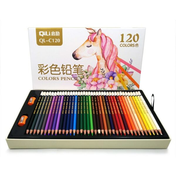 Multicolour 120 Colors Professional Oil Color Pencils Set Artist Painting Sketching Wood Soft Color Pencil School Art Supplies 1