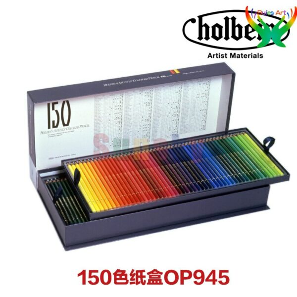 Japan Holbein 50/100/150paper or wood box Oil color lead carton set artist drawing painting pencil for students at supplies 6