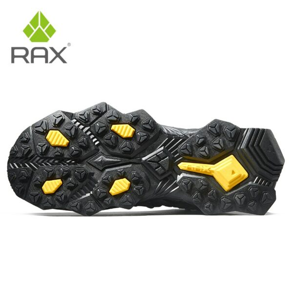 RAX Men Outdoor Trekking Shoes Lightweight Breatheable LeatherMen Waterproof Hiking Shoes Antiskid Mountain Climbing Sneakers 4