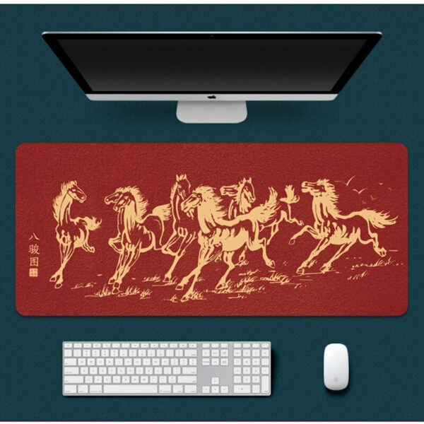 900x400mm Large Mouse Pad Chinese Office Computer Desk Pad Large Lock Edge Gaming Non-slip Wrist Guard Game Mouse Pad 6