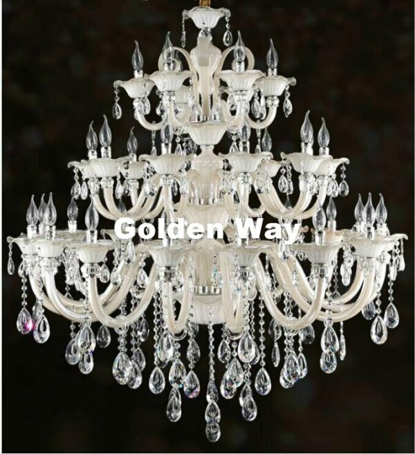 Free Shipping Modern Chandelier Living Room Hotel Double Layer Chandelier K9 Crystal Lights Luxury Chandelier Crystal Lighting 6