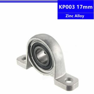 100pcs/lot KP003 Zinc Alloy Bore Diameter 17mm P003 Ball Bearing Pillow Block Mounted Support Shaft Spherical Roller 3d parts 1