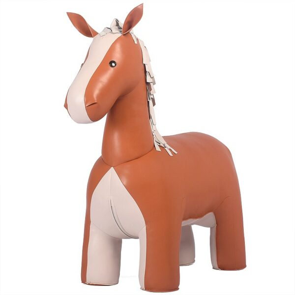 LARGE FINE HORSE STOOL Microfiber Leather Surface A Special Furniture For Your Home Decoration Fine Horse Stool 1