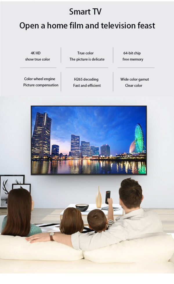 2022 New High Quality IP TV Smart WiFi IP TV LCD LED Smart Flat TV 4