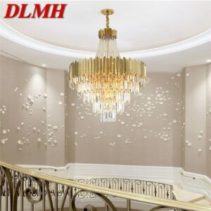 DLMH Chandelier Gold Pendant Lamp Fixtures Postmodern LED Light for Home Living Dining Room Villa 1