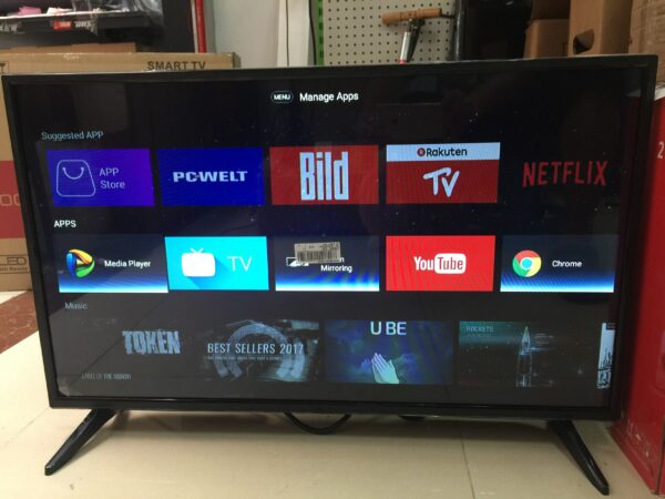 32 38 40'' inch grobal version youtube TV android OS 7.1.1 smart wifi internet LED 4K television TV & monitor 6