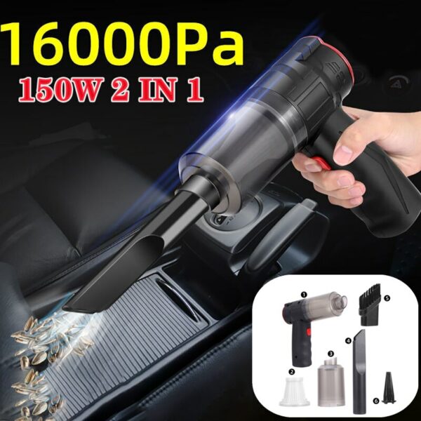 6000Pa 150W Wireless Car Vacuum Cleaner Blowable Cordless 2 In 1 Handheld Auto Vacuums Home & Car Dual Use Mini Vacuum Cleaners 3