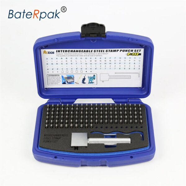 P-112 Interchangeable Steel stamp punch set,Stroke Felxible stamping letters,Available size 2/2.5/3/4/5/6mm 3